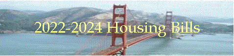 2022-2024 Housing Bills